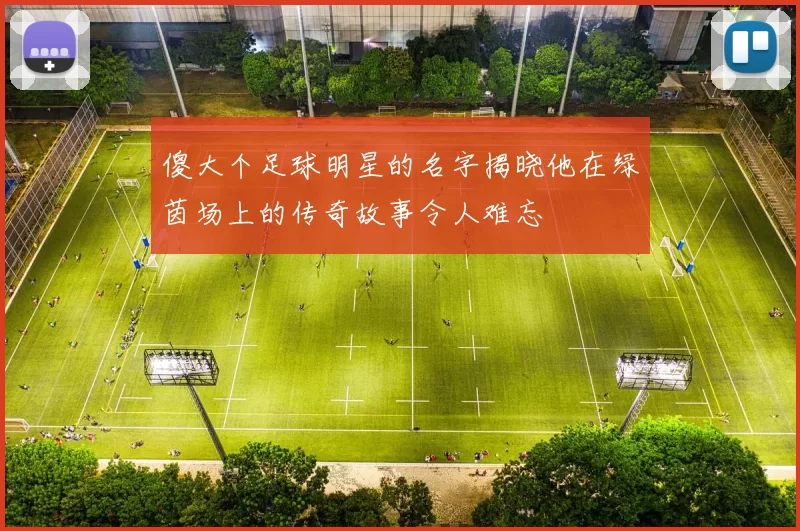 傻大个足球明星的名字揭晓他在绿茵场上的传奇故事令人难忘